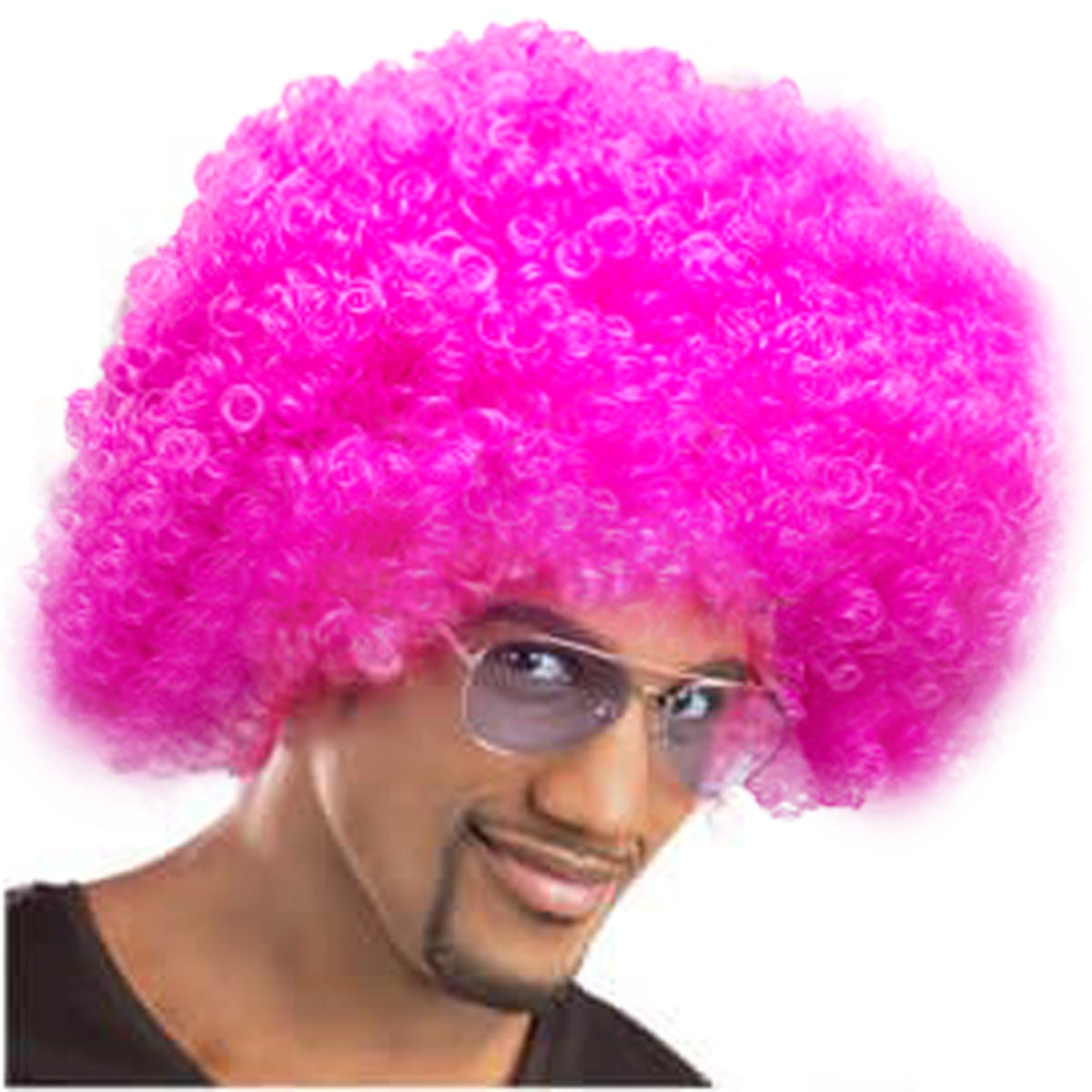 Bright Color Short Curly Puff Wig