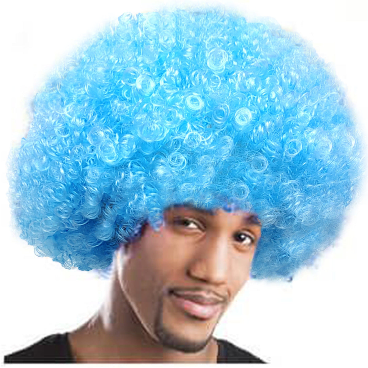 Bright Color Short Curly Puff Wig