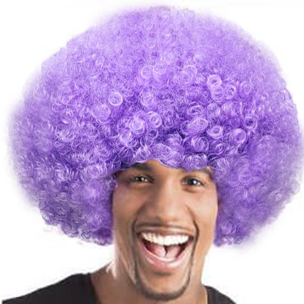 Bright Color Short Curly Puff Wig