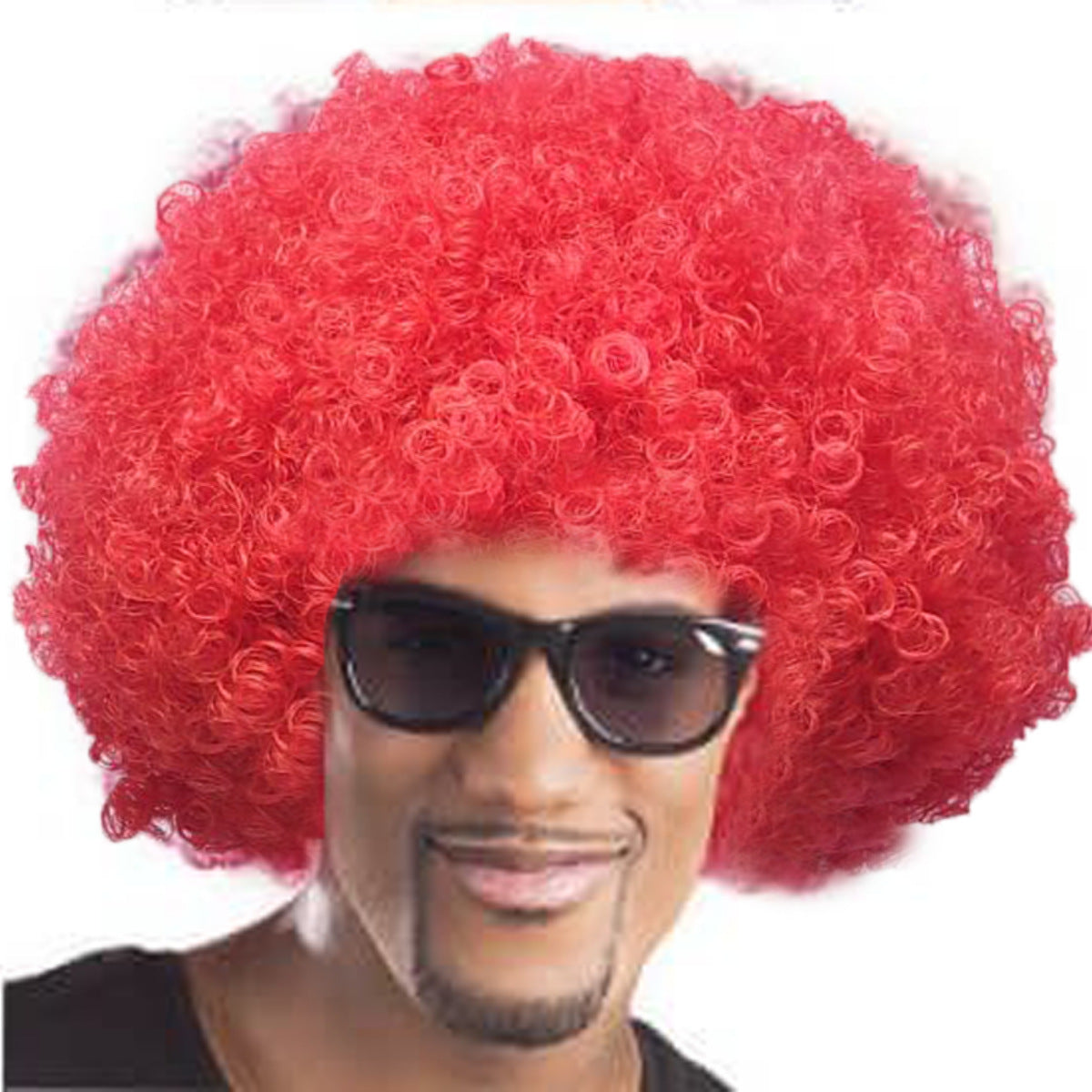 Bright Color Short Curly Puff Wig